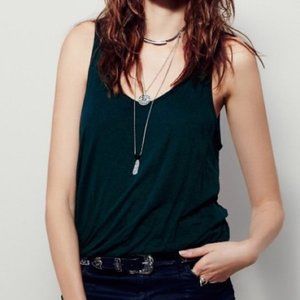 Free People Teal Bubble Tank